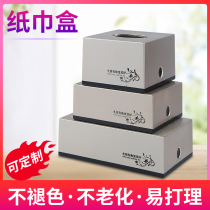  Square towel box pumping paper box European-style creative napkin paper box simple living room car with household custom LOGO