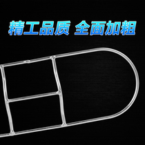 Baiyun white steel dust push frame thickened 40 60 90 110 cm anti-corrosion and anti-rust lobby hotel dust push frame