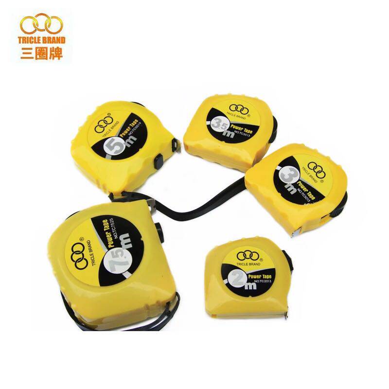 Shanghai three circle brand roll ruler 3 meters 5 meters 7 5 Mila ruler box ruler nationwide 5 packages