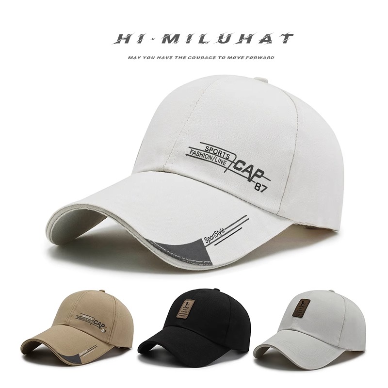 Hat Men's 100 Hitch Sunscreen Fashion Korean version Duck Tongue Cap Casual Outdoor Season Fishing Baseball Cap-Taobao