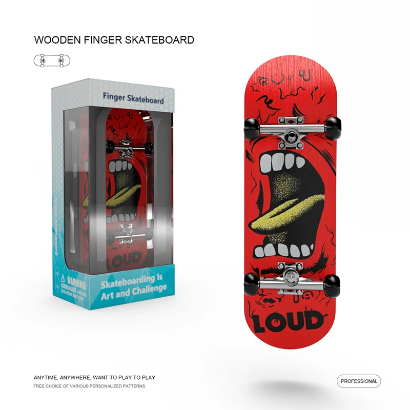 Профессиональный скейтборд, маленькая игрушка, подшипник для пальца, полный комплект