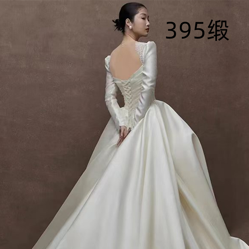  L+White straps Qiti-395 satin gauge gauze glove skirt  