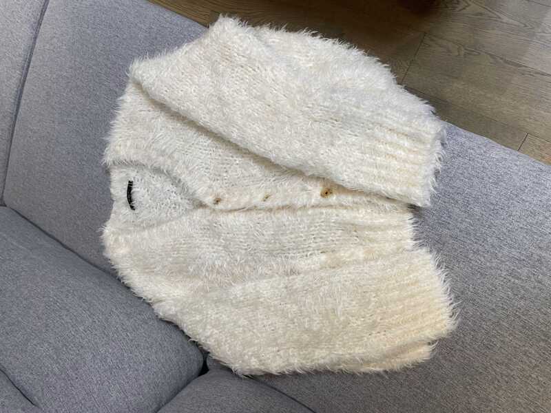 Amiri Mohair Sweater Cardigan