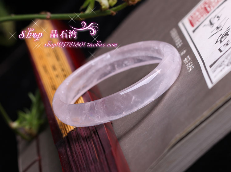 Tinh khiết tinh thể tự nhiên pha lê bracelet ice loài Furong đá nữ mô hình màu hồng pha lê bracelet nhà máy trực tiếp bột pha lê vòng đeo tay