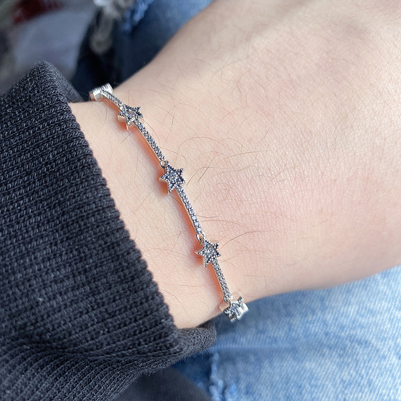 Pandora Pandora official website s925 silver sky Star Star Stars Hand Condensed 598498C01 to send girlfriend