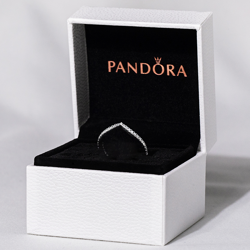 Spot Pandora Ring Wish Flashing Zircon 925 Silver Ring Female 196316CZ