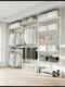 Stainless steel simple modern light luxury storage cloakroom
