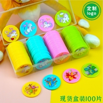 Credits Reward Coin Plastic Tokens Training Course Children Teaching Coins Kindergarten Elementary School Students Redeemable Points Card Customised