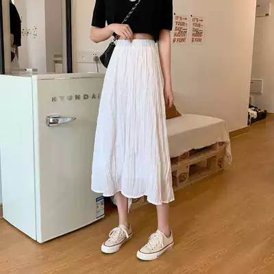 145小个子中长裙女150cm娇小矮个子显高155穿搭a字半身裙女夏140