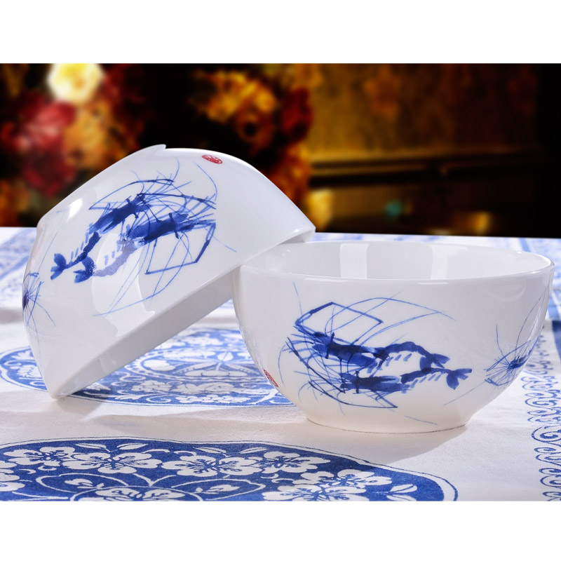 Red xin 56 head of jingdezhen ceramic tableware suit to use dishes Chinese porcelain tableware tableware ceramic bowl