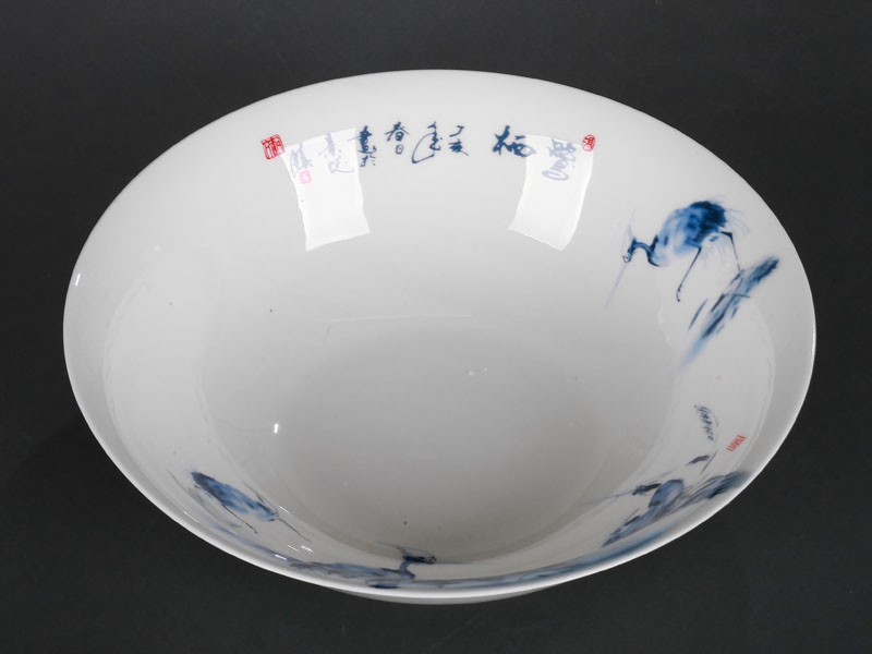 Red xin 28 the head master of jingdezhen ceramic tableware design egrets Chinese dishes
