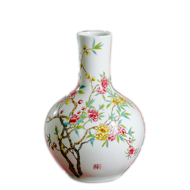 Red xin ipads porcelain vase mesa of nature science wearing flower tree household wealth flower furnishing articles do not contain the base