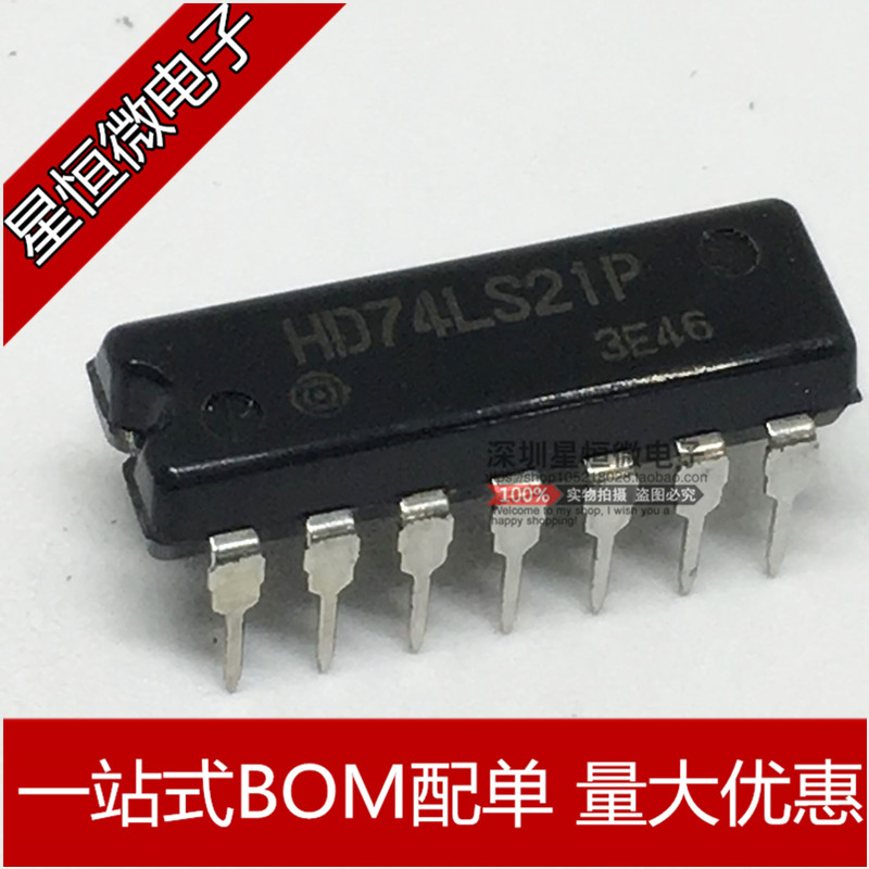 New 74LS21 SN74LS21N HD74LS21P DIP14 Gate Inverter IC