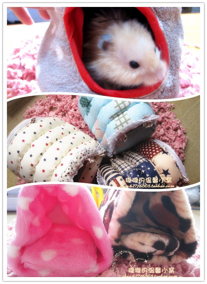 Over 38 hamster golden bear supplies cute warm cotton nest bedroom dwarf bear variety, random color