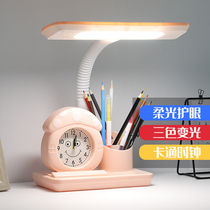 LED Table Light LightsDesktop Students Alarm Clock Showback Bedroom Dormitory Plug-in CardsBedroom Light Town Light