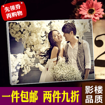 7-48 inch lamina crystal print studio setting table photo custom wedding photo enlarged photo frame production