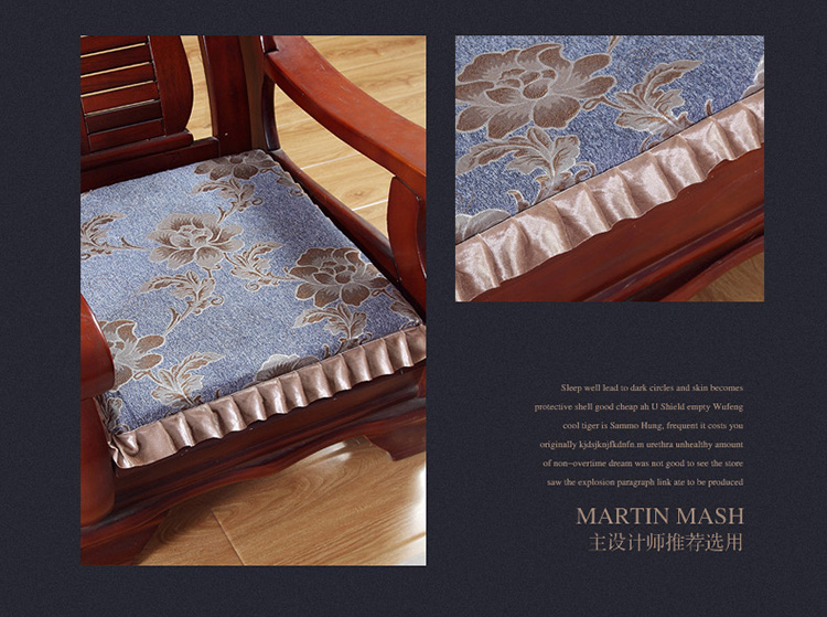Mùa đông dày sofa gỗ đệm có thể tháo rời và có thể giặt Trung Quốc chống trượt mùa gỗ hồng sắc phổ quát đệm ba chỗ đệm - Ghế đệm / đệm Sofa nệm lót ngồi