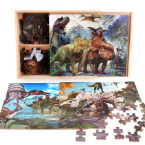 Boxed Kids Jigsaw Puzzle for Baby 3-4-5-6-7-8 years old early education puzzle force dinosaur princess traffic toy