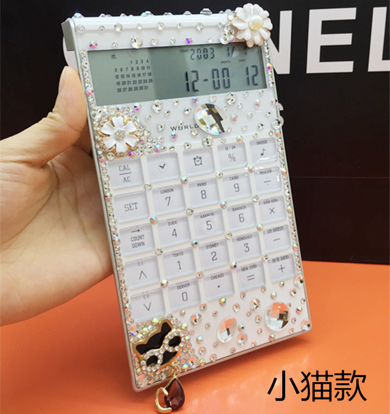 New Diamond Flower Luxury Household Archives Calculator Ultra-thin Personal Gems