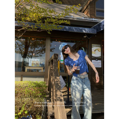 In-stock flash sale of shell two-piece sets · Summer new thin cool air-conditioned shirt, short-sleeved knitted shirt, women's top