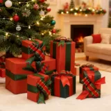 Подарочная коробка, рождественский атмосферный декор для гостиной
