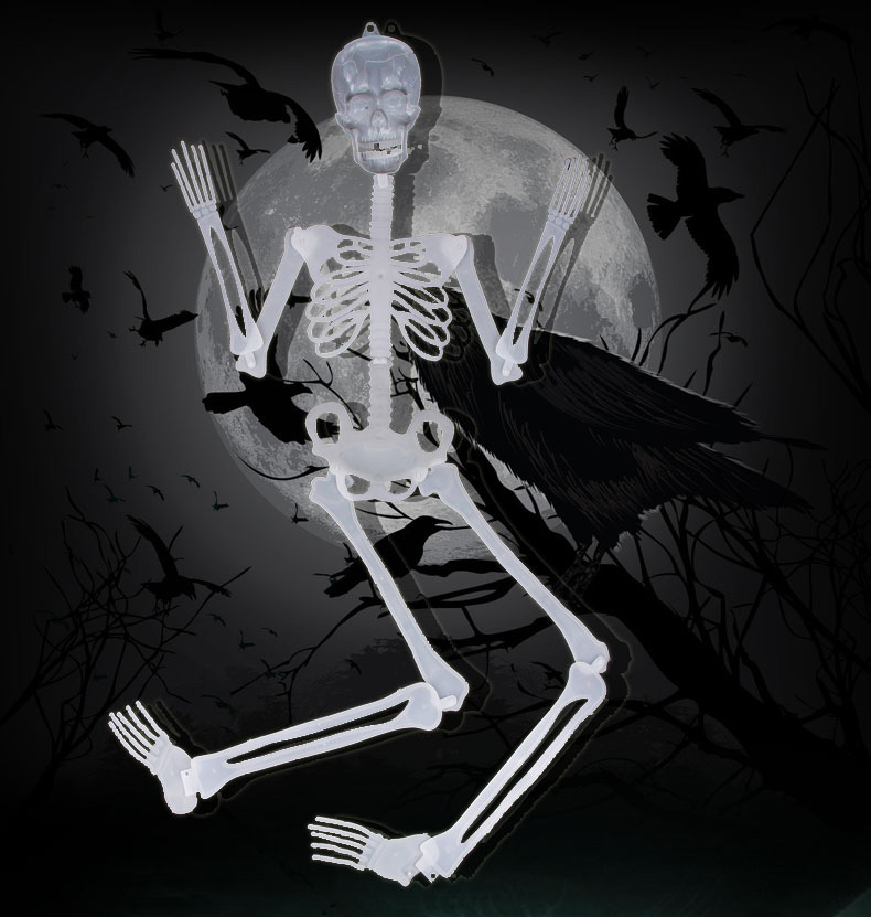 Điểm vui nhộn Tricky Halloween Festival đạo cụ cung cấp thanh - bộ xương phát sáng 1,5 mét 90 cm - Sản phẩm Đảng / Magic / Hiệu suất 	đồ hóa trang cho bé	