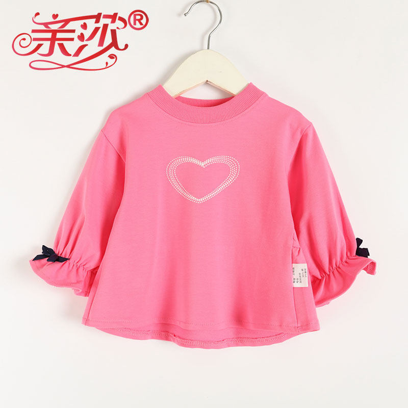 Spring new childlike girls' dress girl foreign blouses girls baby long sleeves for children's spring baby toddler casual blouses