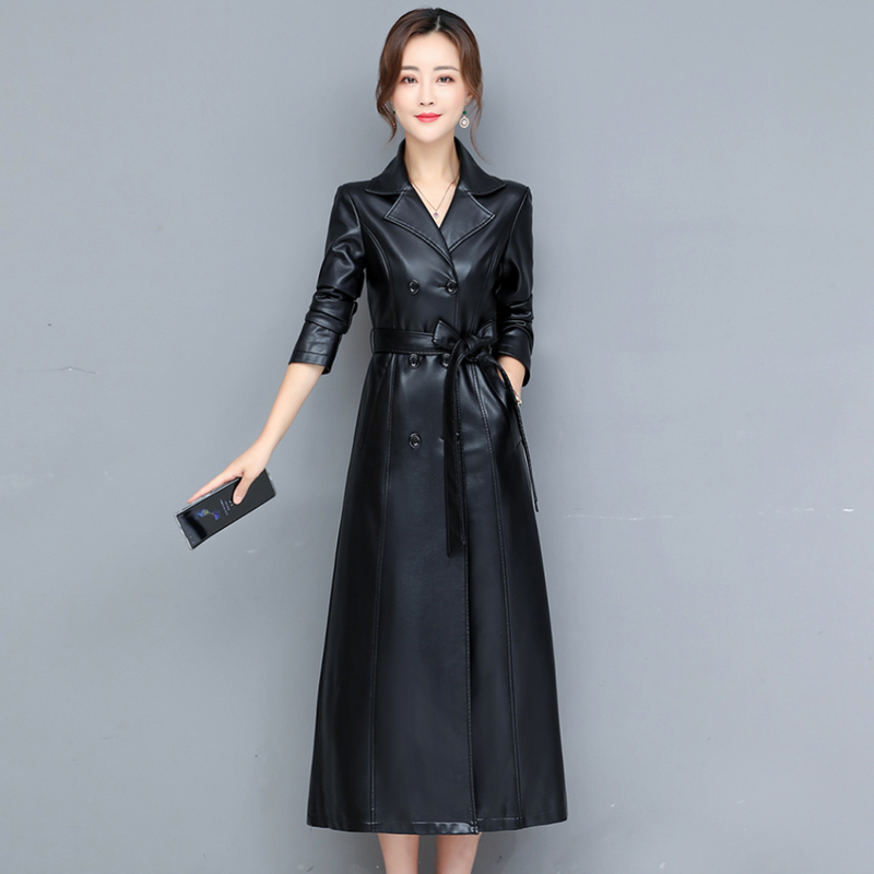 Haining Genuine Leather Coat for Women, Mid-Length, 2026 Autumn and Winter New Style, Slim Fit, Slimming Effect, Sheepskin Leather Trench Coat, Over-The-Knee Jacket Haining Genuine Leather Coat for Women, Mid-Length, 2026 Autumn and Winter New Style, Slim Fit, Slimming Effect, Sheepskin Leather Trench Coat, Over-The-Knee Jacket