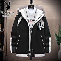 Playboy 2021 spring new mens jacket Korean trend Youth student tooling coat men spring and autumn
