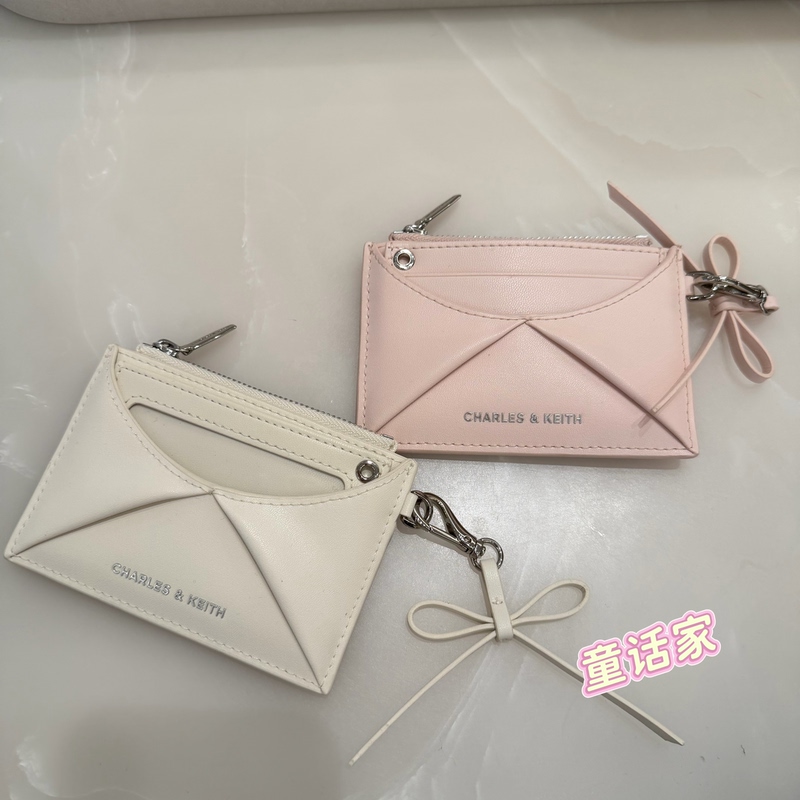 Charles&Keith New Bow Tie Card Holder Wallet Multifunctional Coin Purse Ck6-50770759