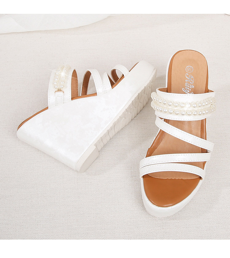 Sandal nữ hở mũi đế xuồng cao gót 15cm quai đơn phong cách tiên nữ — Trắng 10cm, Trắng 15cm, Đen 10cm, Đen 15cm chi tiết 24