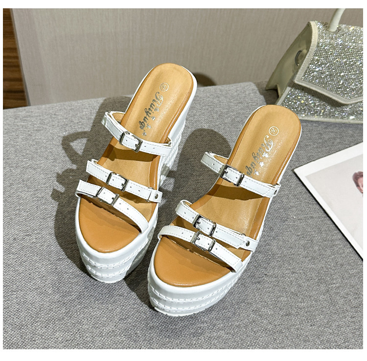 Dép sandal nữ quai chữ V đế xuồng EVA dày, tăng chiều cao, đi ngoài trời mùa hè — Các mặt hàng 10cm được làm theo yêu cầu sẽ không được trả lại và không thể trao đổi. Vui lòng ghi rõ màu sắc trong ghi chú đơn hàng., Các mặt hàng 12cm được sản xuất theo yêu cầu không được trả lại và không được trao đổi., Trắng, đen chi tiết 30