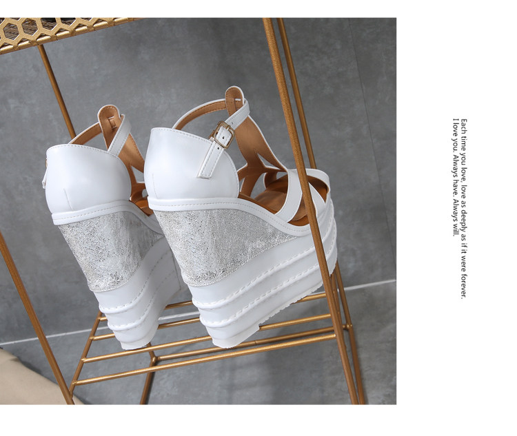 Sandal cao gót nữ hở mũi đế xuồng 10 cm phong cách boho — Mơ 14CM, Mơ 16CM, Trắng 14CM, Trắng 16CM chi tiết 35