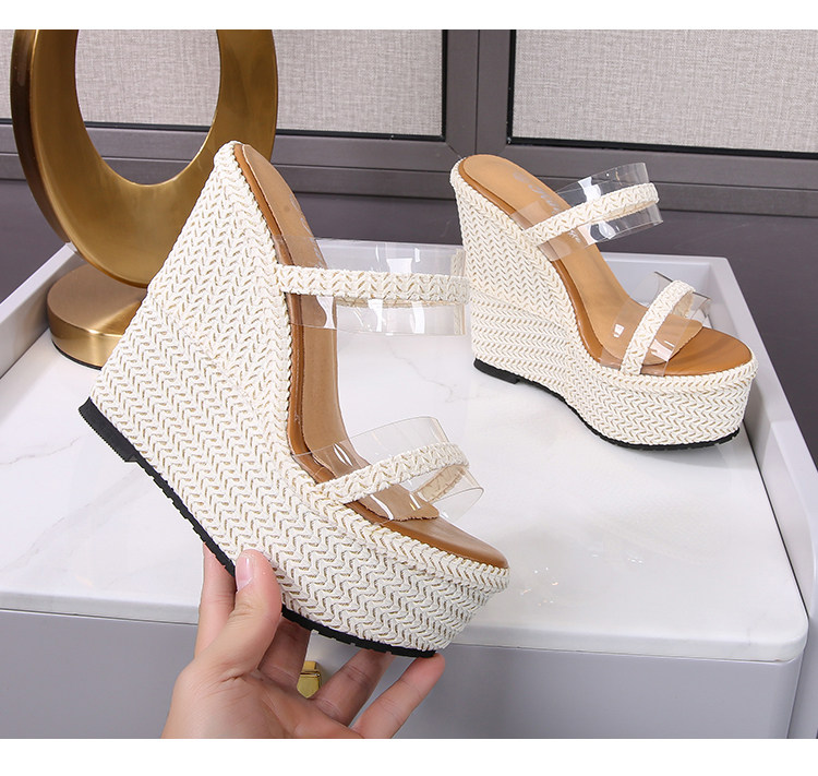 Sandal cao gót nữ đế xuồng mũi hở gót 16 cm phong cách Hàn Quốc — Màu trắng nhạt 12cm, Màu trắng nhạt 15cm, Trắng nhạt 10cm chi tiết 20