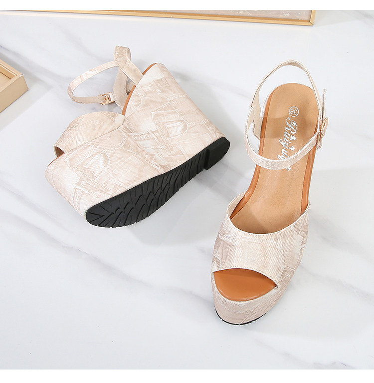 Sandal hở mũi nữ đế cao gót siêu cao denim thời trang — Hồng 10cm, Hồng 15cm, Mơ 10cm, Mơ 15cm chi tiết 34