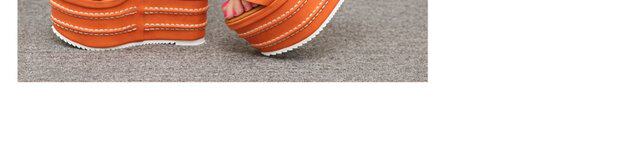 Giày cao gót nữ đế xuồng platform siêu cao 16 cm, mũi nhọn, chất liệu lưới thoáng khí — màu cam, đen chi tiết 14