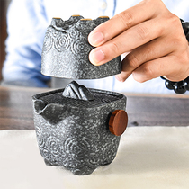 Small world Qingyan Ding ceramic quick Kung Fu tea set Creative business gifts to send elders Fathers Day gifts