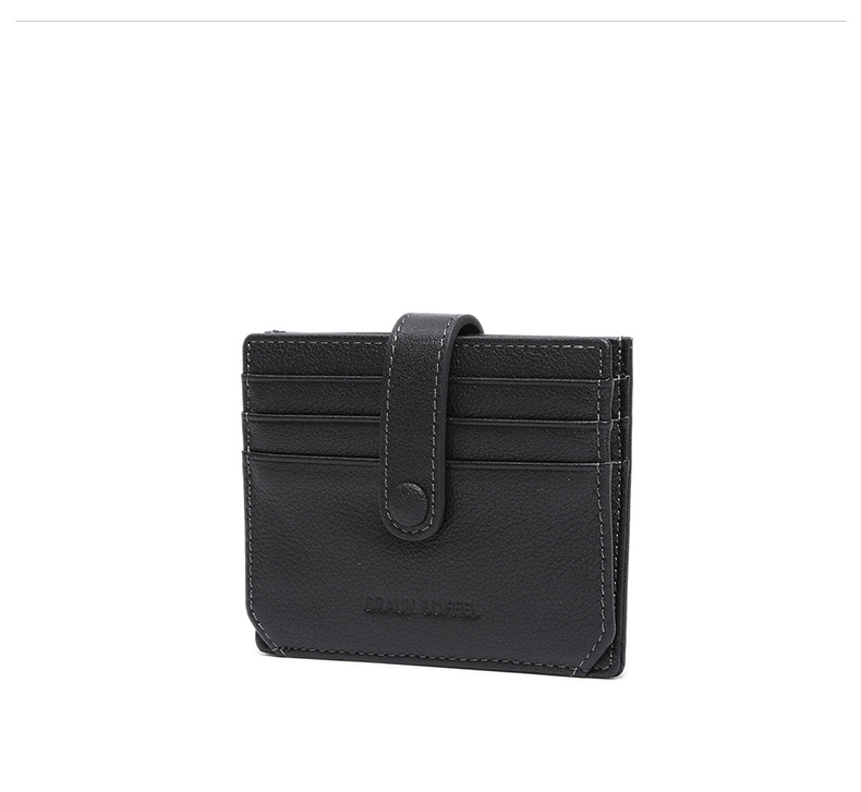 BRAUN BUFFEL / Gói thẻ nam Bransch kinh doanh đơn giản lớp thẻ khóa da đầu tiên 183301 - Chủ thẻ bóp tiền