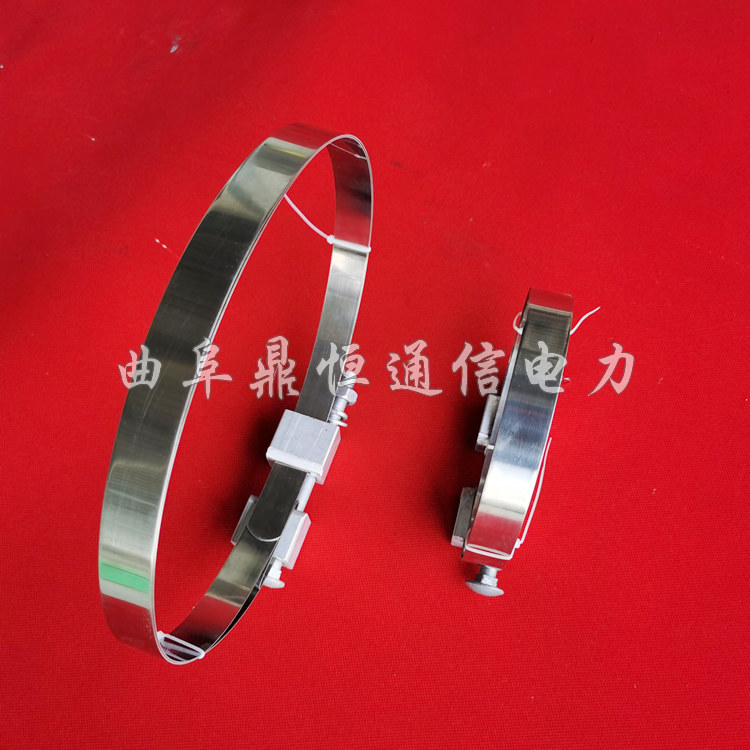 Power steel belt hoop High quality steel cable tie can be customized stainless steel belt hoop rod with fastening fixture