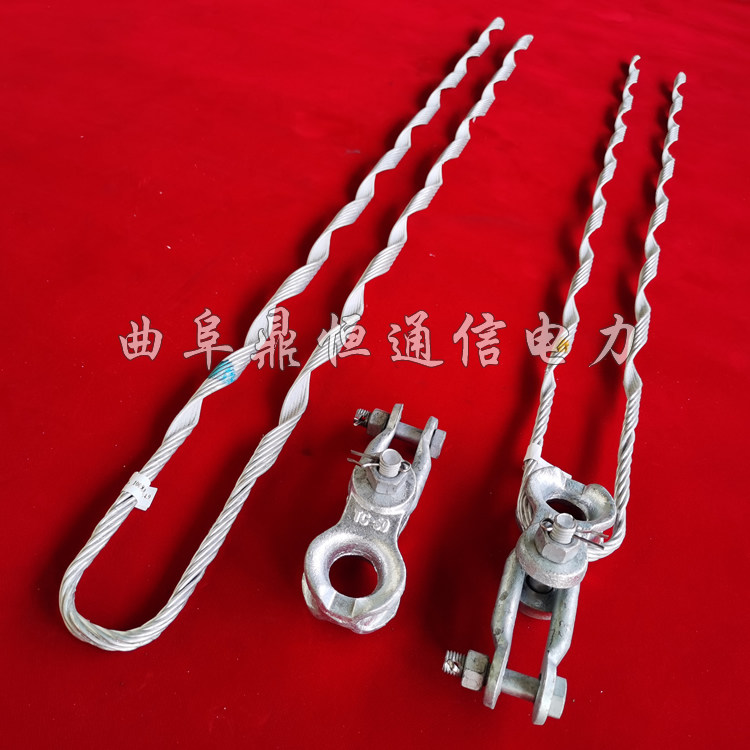 Resistant Tensioning Wire Clamp Pre-Twisted Wire Clamp Corner Pull Wire Gold Furniture 100 m Inner Gear Distance ADSS Optical Cable Gold Tool