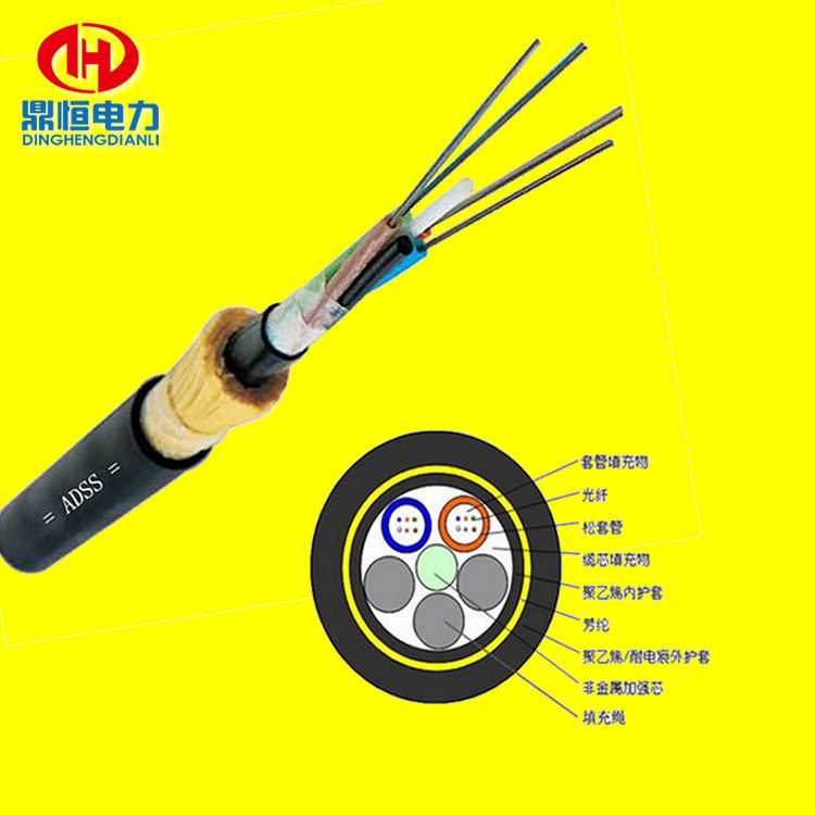 adss optical cable 24 core optical fiber full medium self-supporting ADSS optical cable 48 core optical cable manufacturer can process and fix