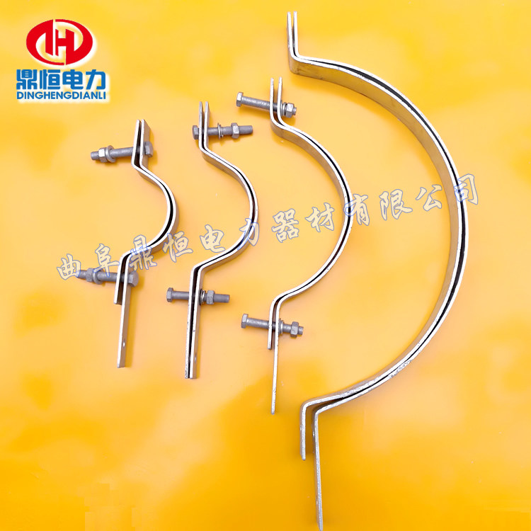 adss optical cable holding hoop 450 hoop wire rod with hoop clamp double long tail hoop hot-dip galvanized hoop gold tool