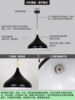 Industrial Style Single-Head Pendant Light for Restaurants, Dining Establishments, Hot Pot Shops, Commercial Lighting Fixtures with Colorful Lampshades