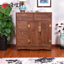 Mahogany furniture drawers solid wood lockers chicken winged Wood Chinese style chest drawers cabinet storage cabinet Wood