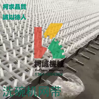 Supply high quality dishwasher special stainless steel conveyor mesh belt tableware cleaning machine nylon plastic mesh with mesh chain