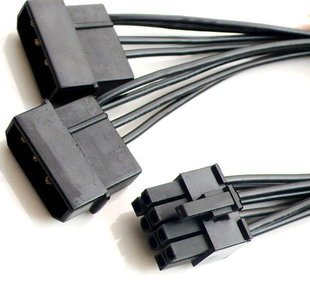Dual 4pin to 8pin IDE4pin to cpu8pin Large 4p to cpu8p 8pin to dual 4pin