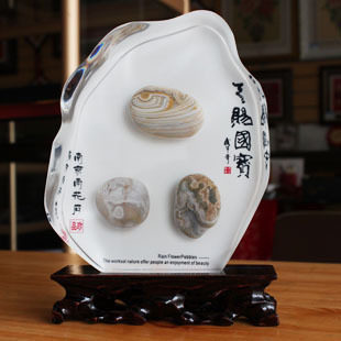 Rain Flower Stone Craft Gift Pendulum Decoration Rain Flower Stone Gift Box Pendulum Pieces