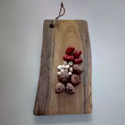 Original ecological Nordic log long chopping board solid wood cut fruit breadboard photography irregular gourmet photo Japanese