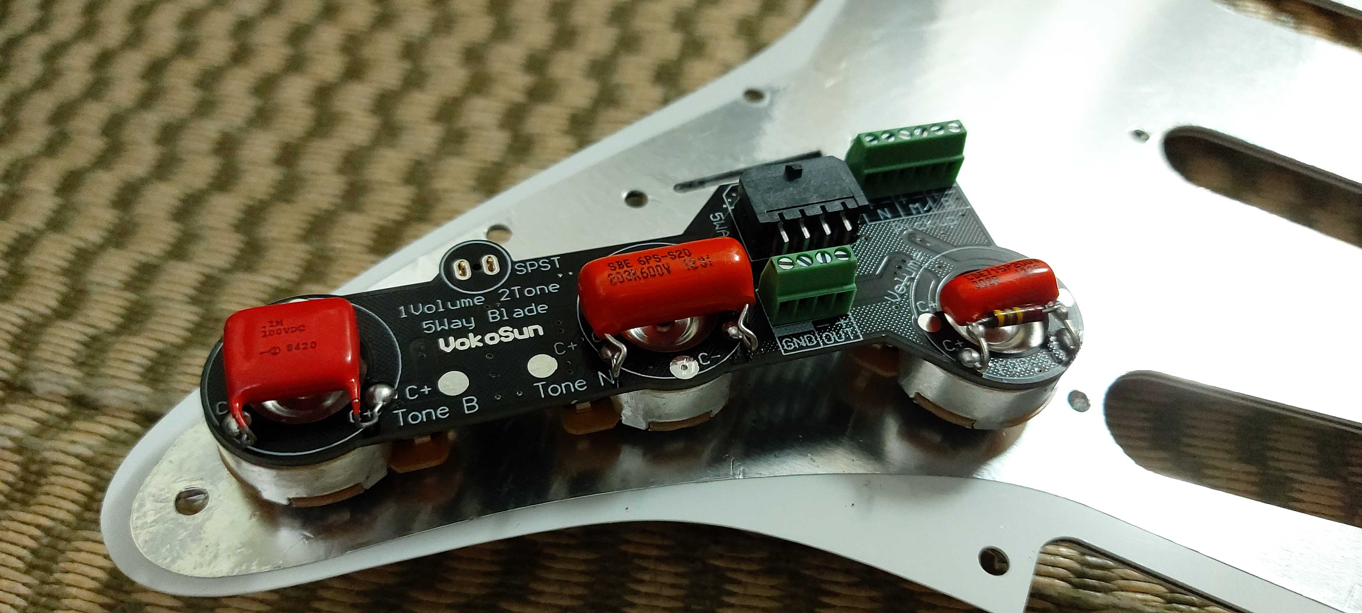 Fendast Electric Guitar Line Upgrade 7 Tone Circuit Guard Board Assembly All The Way To The Wall