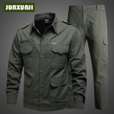 Хлопковый летний тонкий износостойкий камуфляжный комбинезон, защита от ожогов